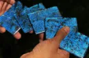 Stardust - Retro Trainers (Blue Flake) by Magic Encarta – Image 1