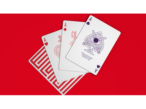 Red Enigma Playing Cards