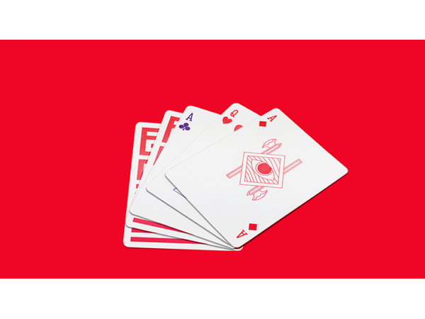Red Enigma Playing Cards