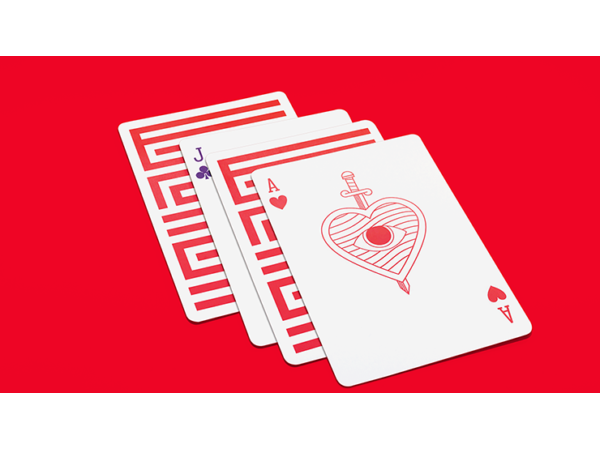 Red Enigma Playing Cards