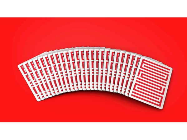 Red Enigma Playing Cards