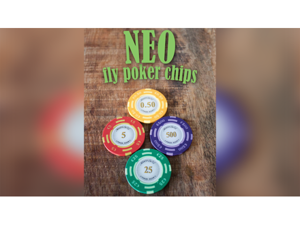 Neo Fly Poker Chips (Gimmicks and Online Instructions) by Leo Smetsers