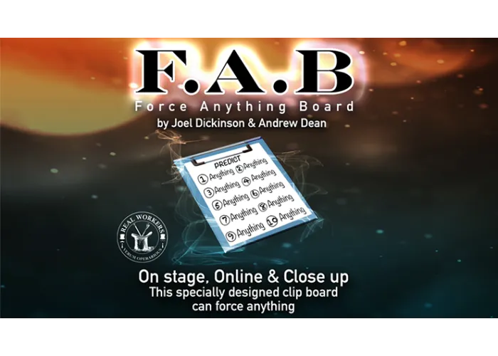 FAB BOARD A5/BLUE (Gimmicks and Online Instruction) by Joel Dickinson & Andrew Dean