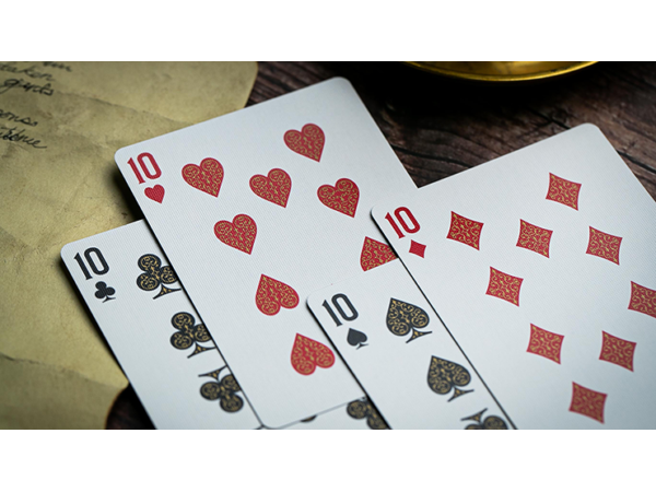 Devil's in the Details Glamourous Gold Playing Cards by Riffle Shuffle