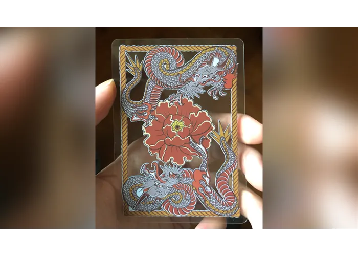 Dragon Transparent Playing Cards (Classic Silver)