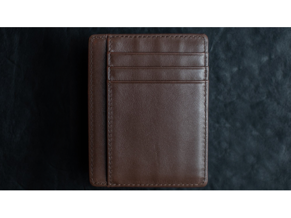 Limited Edition Shadow Wallet Bourbon Tan Leather (Gimmick and Online Instructions) by Dee Christopher and 1914