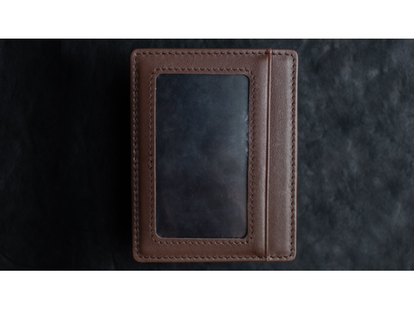 Limited Edition Shadow Wallet Bourbon Tan Leather (Gimmick and Online Instructions) by Dee Christopher and 1914