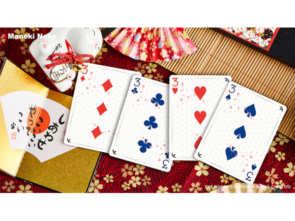 Bicycle Maneki Neko (RED) Playing Cards by Bocopo
