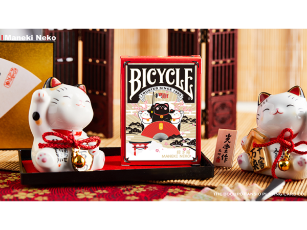 Bicycle Maneki Neko (RED) Playing Cards by Bocopo