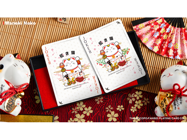 Bicycle Maneki Neko (RED) Playing Cards by Bocopo