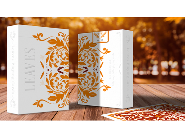 Leaves Autumn Edition Collector's (White) Playing Cards by Dutch Card House Company