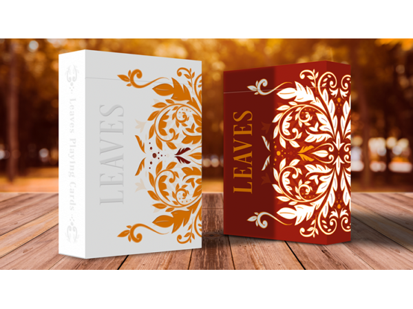 Leaves Autumn Edition Collector's (White) Playing Cards by Dutch Card House Company