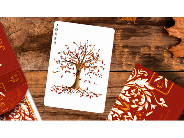 Leaves Autumn Edition Collector's (White) Playing Cards by Dutch Card House Company