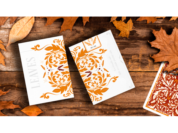 Leaves Autumn Edition Collector's (White) Playing Cards by Dutch Card House Company