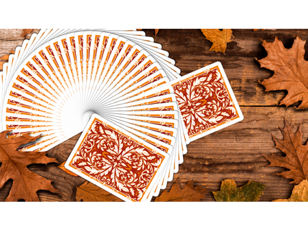 Leaves Autumn Edition Collector's (White) Playing Cards by Dutch Card House Company