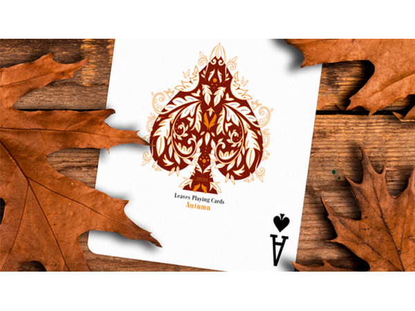 Leaves Autumn Edition Collector's (White) Playing Cards by Dutch Card House Company