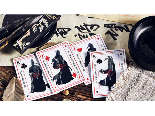 Mountain Wang Yue (Red) Playing Cards by Bocopo