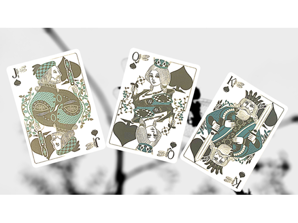 Gilded Bicycle Dragonfly (Tan) Playing Cards