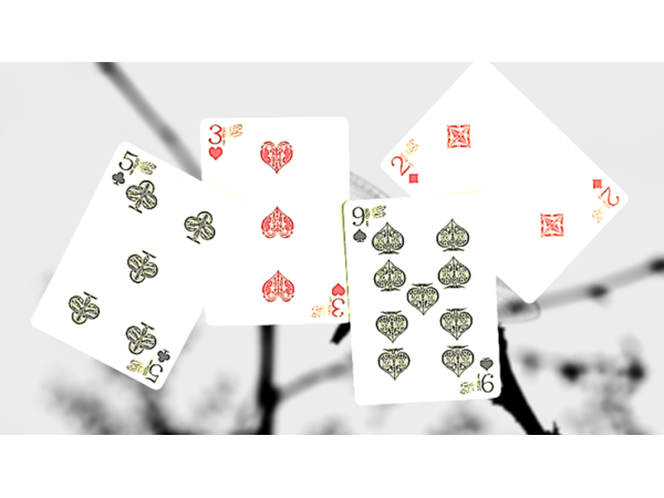 Gilded Bicycle Dragonfly (Tan) Playing Cards