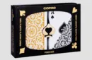 Copag 1546 Plastic Playing Cards Poker Size Regular Index Black and Gold Double-Deck Set – Image 1