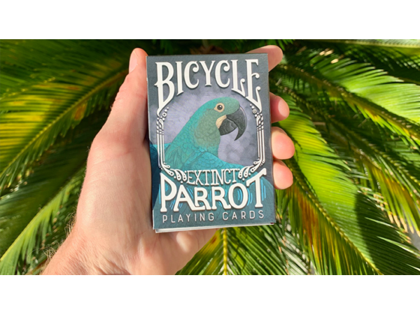 Gilded Bicycle Parrot Extinct Playing Cards