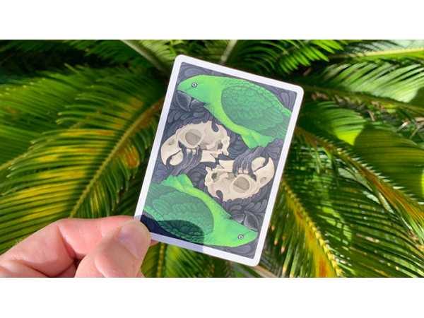 Gilded Bicycle Parrot Extinct Playing Cards