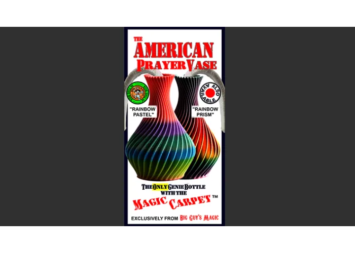 The American Prayer Vase Genie Bottle RAINBOW PASTEL by Big Guy's Magic