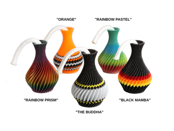 The American Prayer Vase Genie Bottle RAINBOW PASTEL by Big Guy's Magic