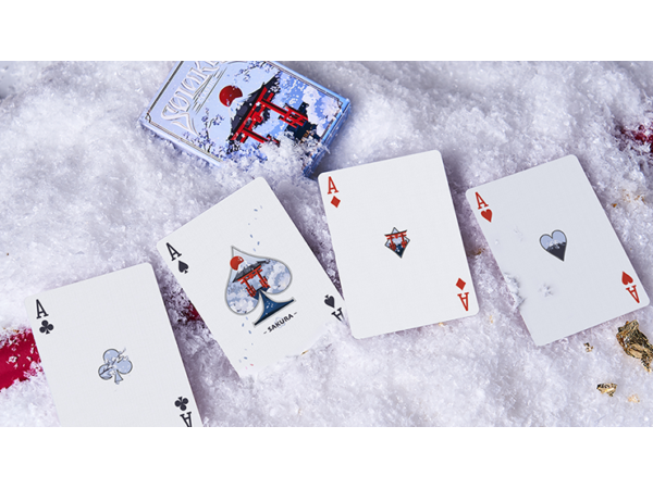 Solokid Sakura (Blue) Playing Cards by BOCOPO