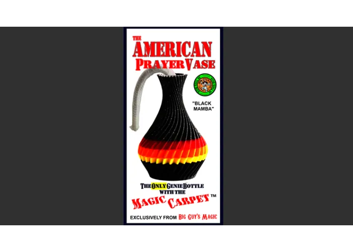 The American Prayer Vase Genie Bottle BLACK MAMBA by Big Guy's Magic