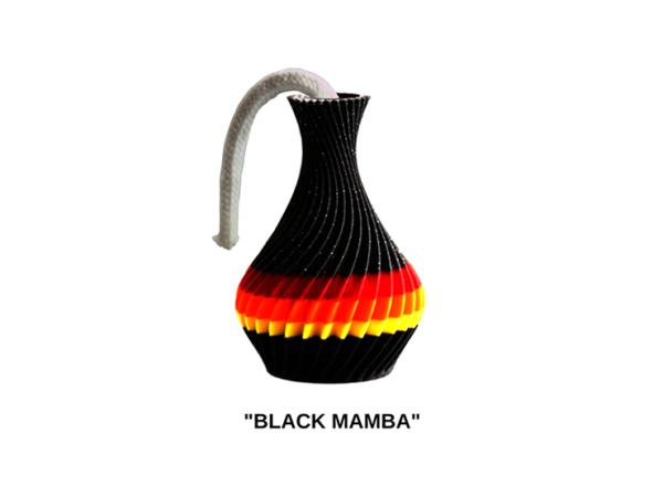The American Prayer Vase Genie Bottle BLACK MAMBA by Big Guy's Magic