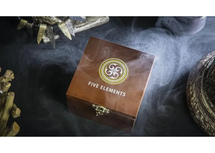 Five Elements Playing Cards Wooden Collection Set with 5 Dice by TCC