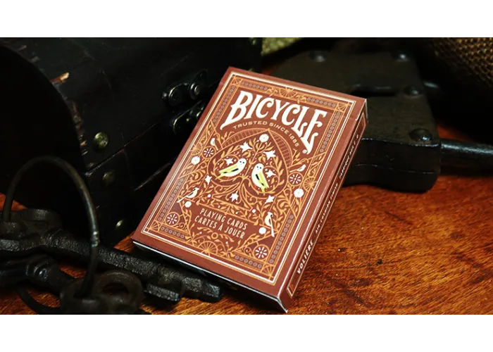 Bicycle Aviary (Orange) Playing Cards