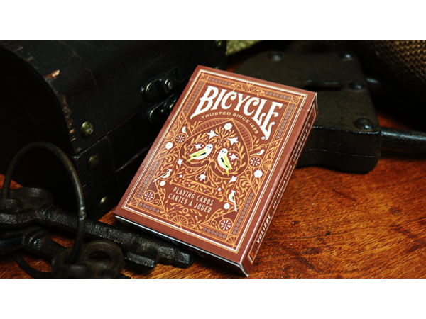 Bicycle Aviary (Orange) Playing Cards