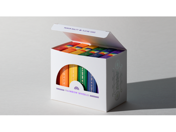 DKNG Rainbow Wheels (6 Seater Box Set) Playing Cards by Art of Play