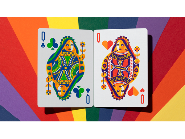 DKNG Rainbow Wheels (6 Seater Box Set) Playing Cards by Art of Play