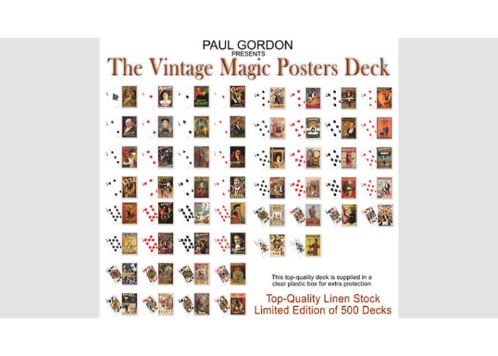 Vintage Magic Posters Deck from Paul Gordon - Trick