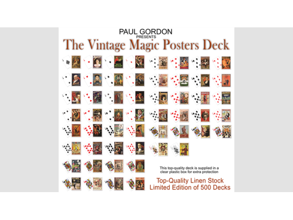 Vintage Magic Posters Deck from Paul Gordon - Trick
