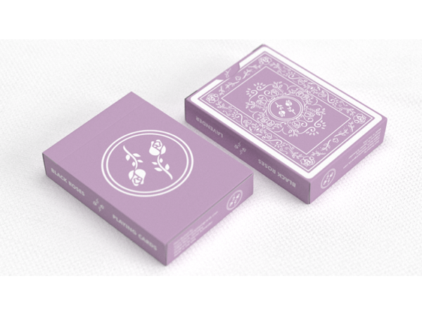 Black Roses Lavender (Marked) Edition Playing Cards