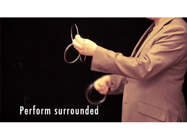 GIR Ring Set BLACK CHROME (Gimmick and Online Instructions) by Matthew Garrett