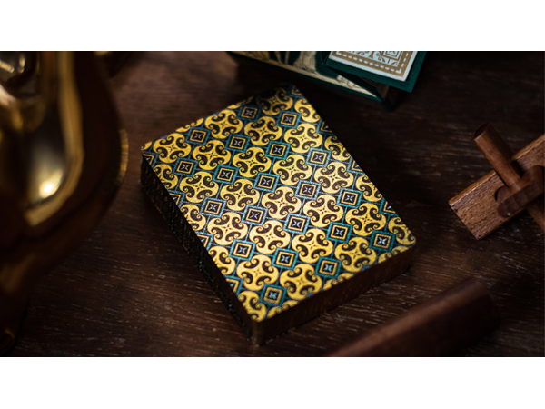 Gilded Limited Edition 2020 National Playing Card Deck Pandora's Box (Green & Gold) (Disease) by Seasons Playing Card