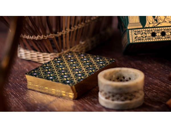 Gilded Limited Edition 2020 National Playing Card Deck Pandora's Box (Green & Gold) (Disease) by Seasons Playing Card