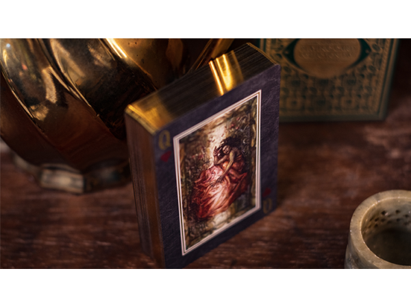 Gilded Limited Edition 2020 National Playing Card Deck Pandora's Box (Green & Gold) (Disease) by Seasons Playing Card