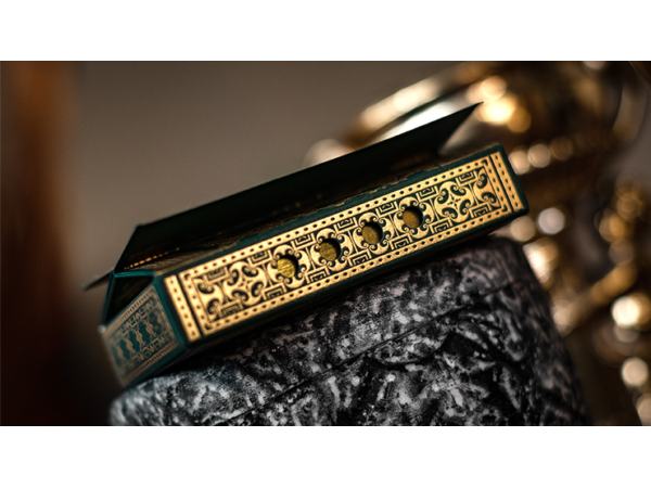 Gilded Limited Edition 2020 National Playing Card Deck Pandora's Box (Green & Gold) (Disease) by Seasons Playing Card