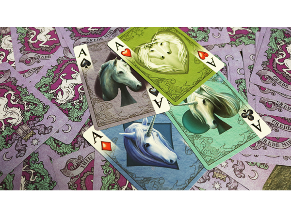 Anne Stokes Unicorns (Purple) Cards by USPCC