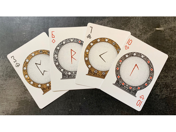 Gilded Bicycle Rune Playing Cards