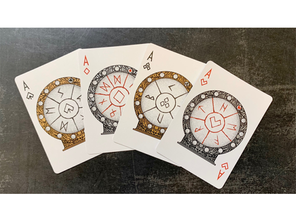 Gilded Bicycle Rune Playing Cards