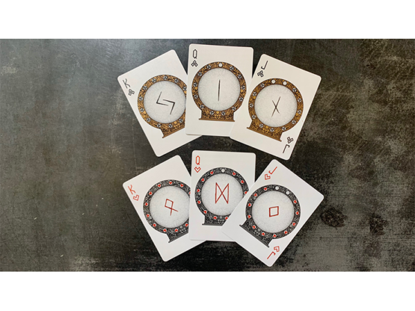 Gilded Bicycle Rune Playing Cards