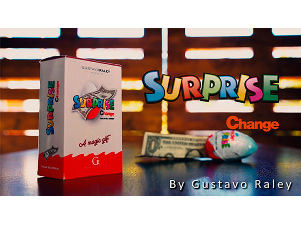 Surprise Change (Gimmicks and Online Instructions) by Gustavo Raley