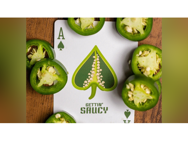 Gettin' Saucy - Jalapeno Pepper Playing Cards by OPC